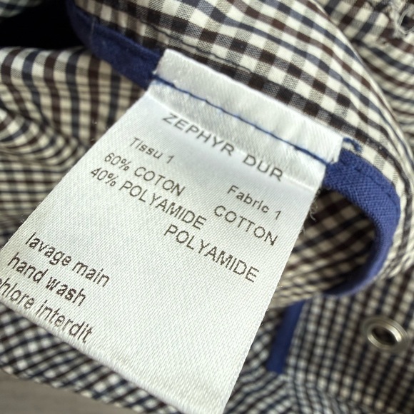 Pret Pour Partir Checkered Transitional Cotton Jacket Oversized Asymmetric Sz38 - Picture 4 of 8